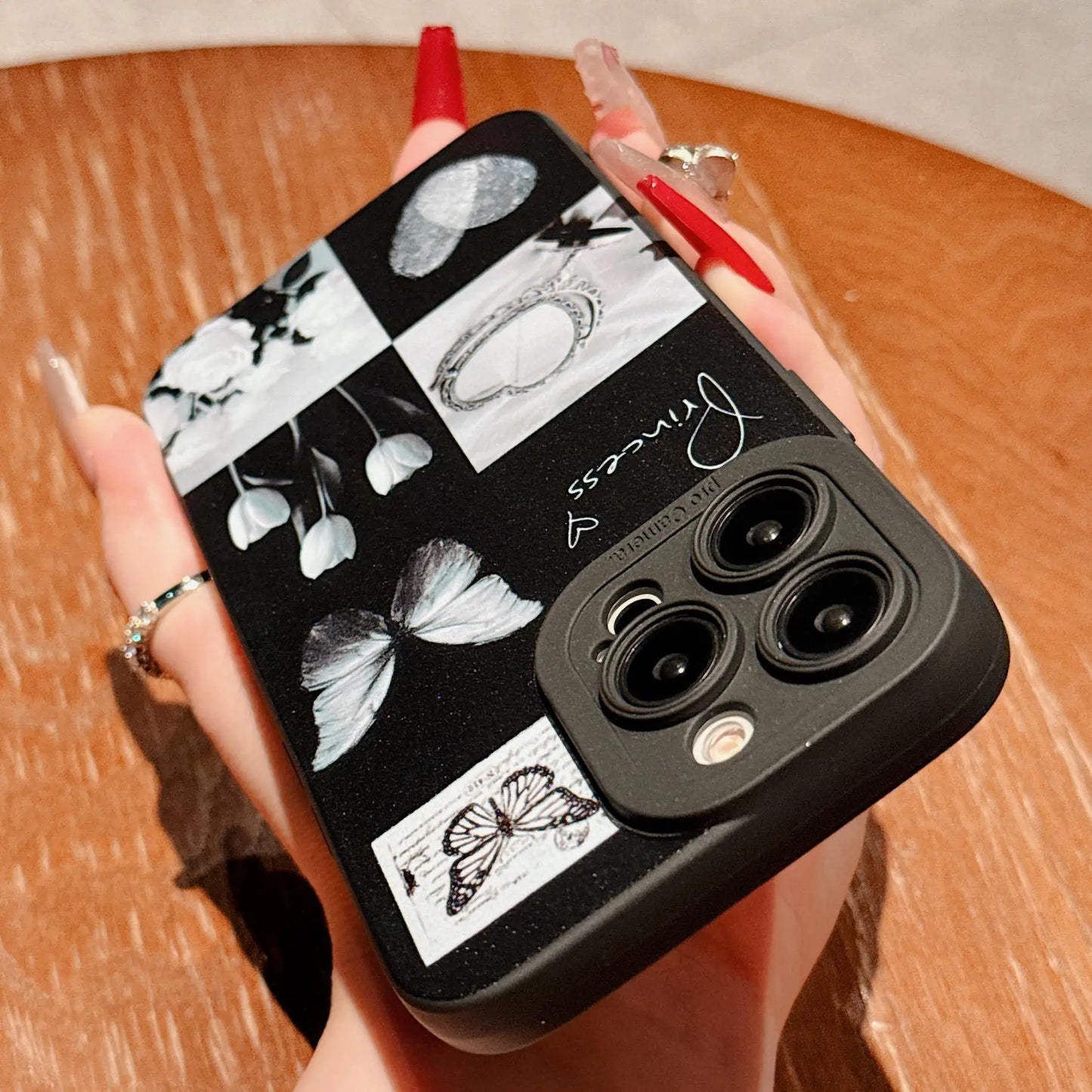 Custom Butterfly Pattern iPhone Case
